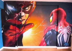 FLASH-GORDON-SPIDERMAN-CHAMBRE-GARCONS